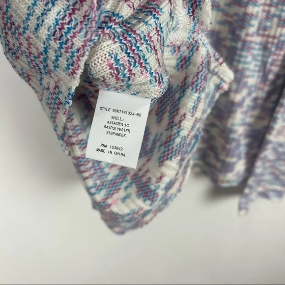 NEW Code x Mode Space Dye V-Neck Knit Pull Over Sweater Women's Size Medium - Picture 4 of 7